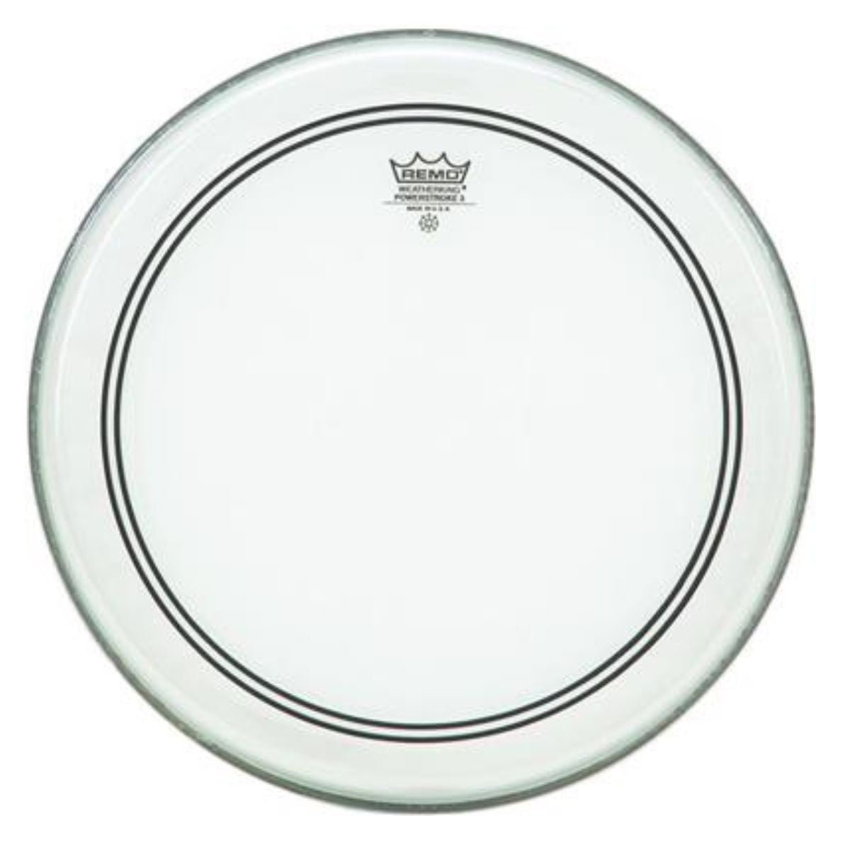 Remo  PowerStroke3 Clear Bass Drum Head with Falam Patch - 22" inch