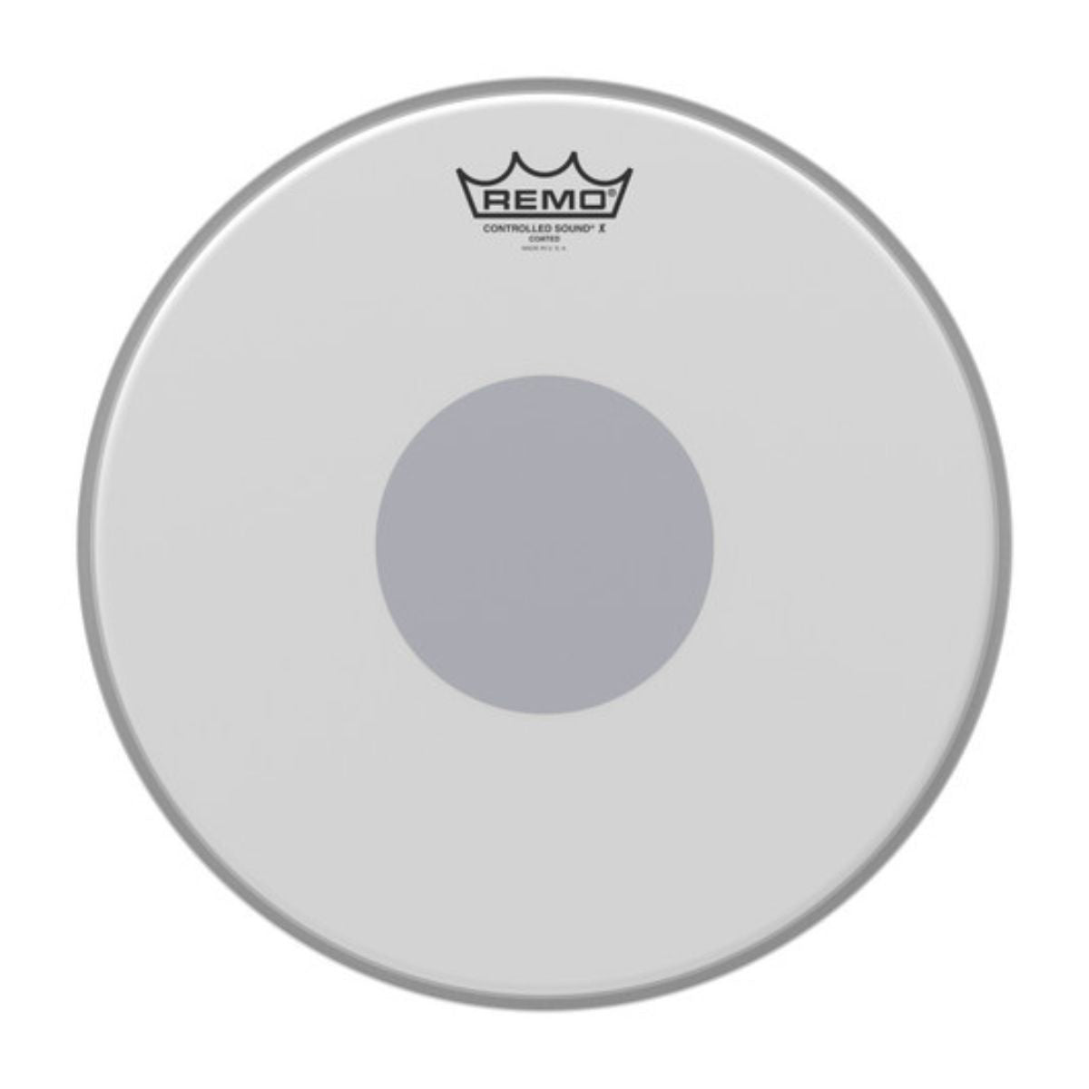 Remo Controlled Sound X Coated Clear  Tom/Snare, Black dot Bottom - 13"