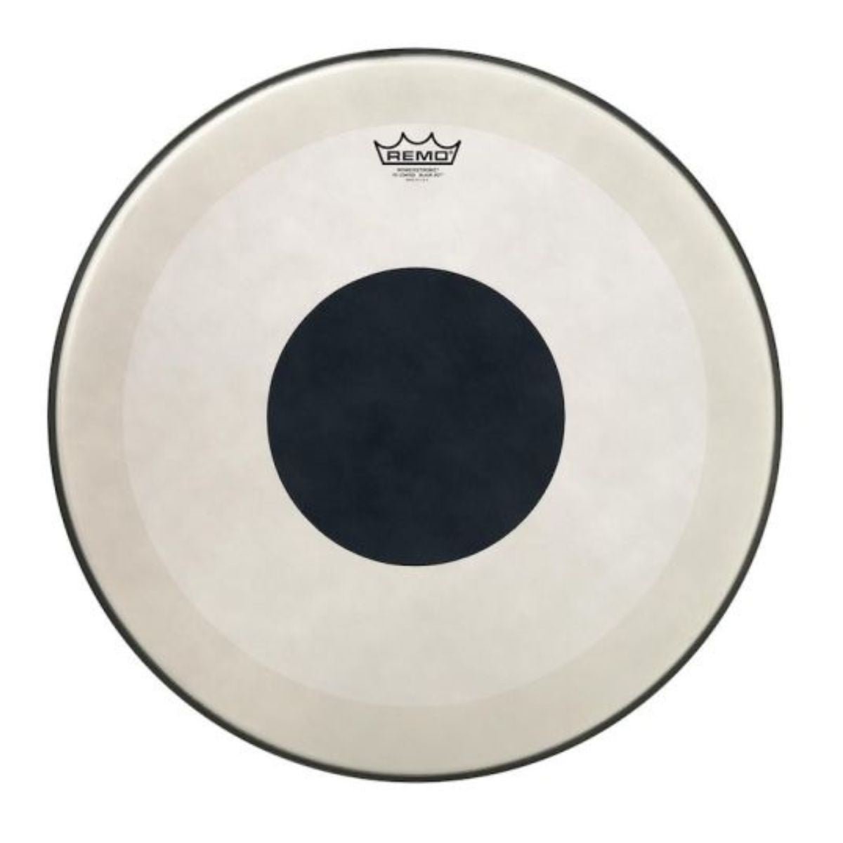 Remo Powerstroke P3 Coated Black Dot Bass Drumhead - 22-inch