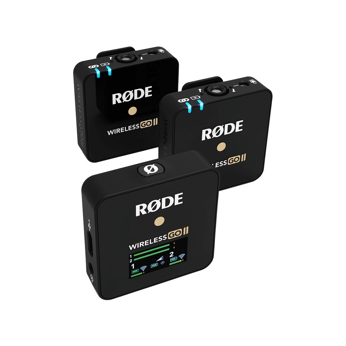 Rode Wireless GO II 2-Person Compact Digital Wireless Microphone System/Recorder (2.4 GHz, Black)