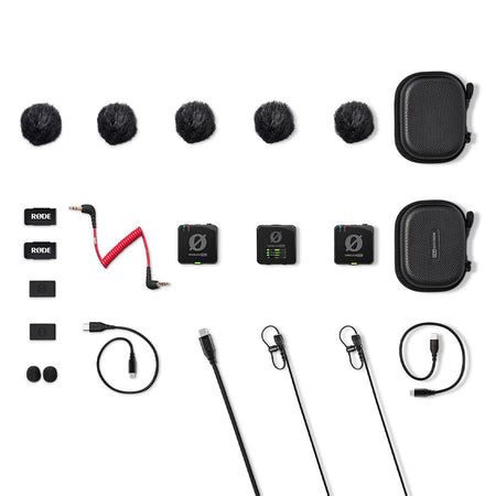 Rode Wireless PRO 2-Person Clip-On Wireless Microphone System/Recorder with Lavaliers (2.4 GHz)