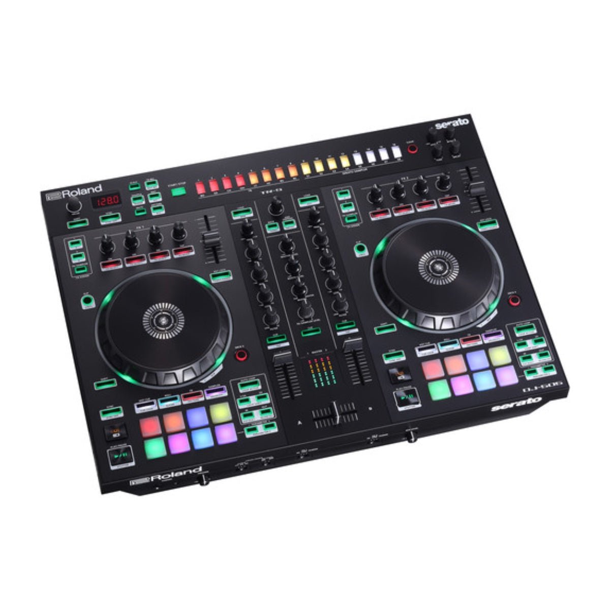 Roland DJ-505 2-deck Serato DJ Controller with Drum Machine