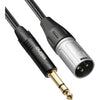 Roxtone D-Series XLR Male to 1/4 TRS Cable 6M (20ft.)