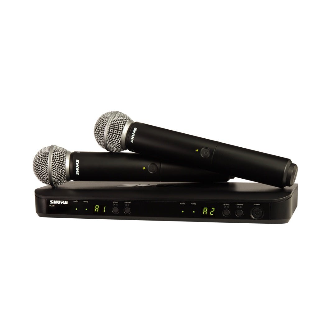 Shure BLX288/SM58-H10 Wireless Dual Vocal System with Two SM58 - H10 Band