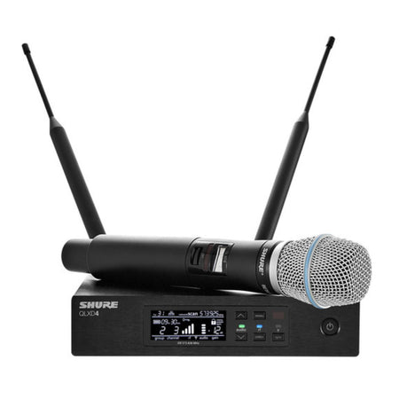 Shure QLXD24/B87A Digital Wireless Handheld Microphone System with Beta 87A Capsule (H50: 534 to 598 MHz)