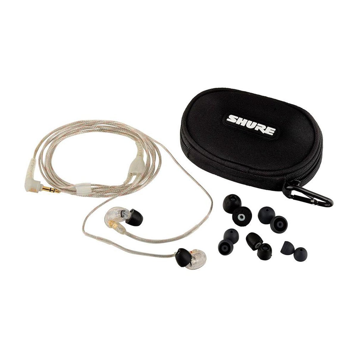 Shure SE215 Sound-Isolating In-Ear Stereo Earphones (Clear)