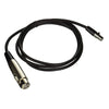 Shure WA310 Dynamic or Battery Powered Condenser Microphone Adapter Cable with XLR-Female and 4-pin Mini Connector for T1, T11, SC1, LX1, UT1, UC1 and U1 Body Pack Transmitters