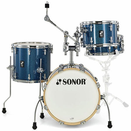 Sonor AQX Jazz 4-piece Shell Pack - Blue Ocean Sparkle