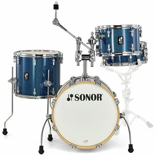 Sonor AQX Jazz 4-piece Shell Pack - Blue Ocean Sparkle