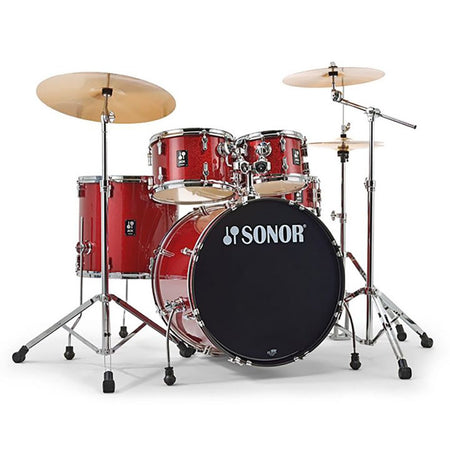 Sonor AQX Stage 5-piece Complete Drum Set - Red Moon Sparkle