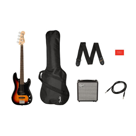 Squier Affinity Series Precision Bass PJ Pack - 3-Color Sunburst