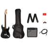 Squier Affinity Series Stratocaster HSS Pack, Laurel Fingerboard, Charcoal Frost Metallic, Gig Bag, 15G - 120V