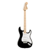 Squier Affinity Series Stratocaster, Maple Fingerboard, White Pickguard, Black