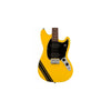 Squier FSR Bullet Competition Mustang HH, Laurel Fingerboard, Black Pickguard, Graffiti Yellow with Black Stripes