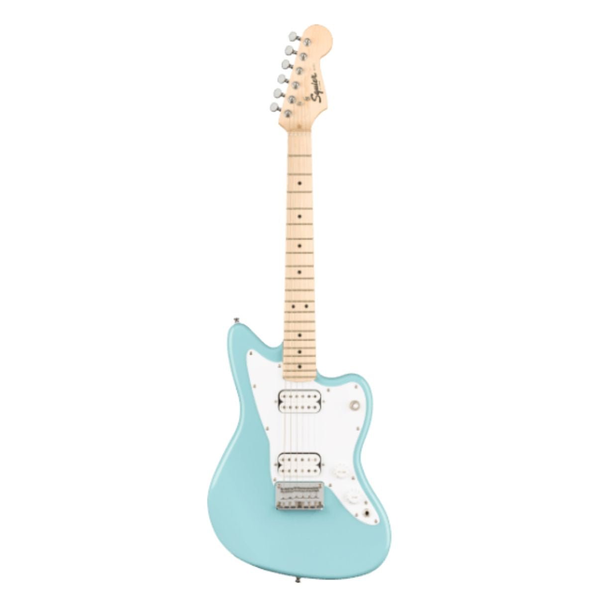 Squier Mini Jazzmaster HH, Maple Fingerboard, Daphne Blue