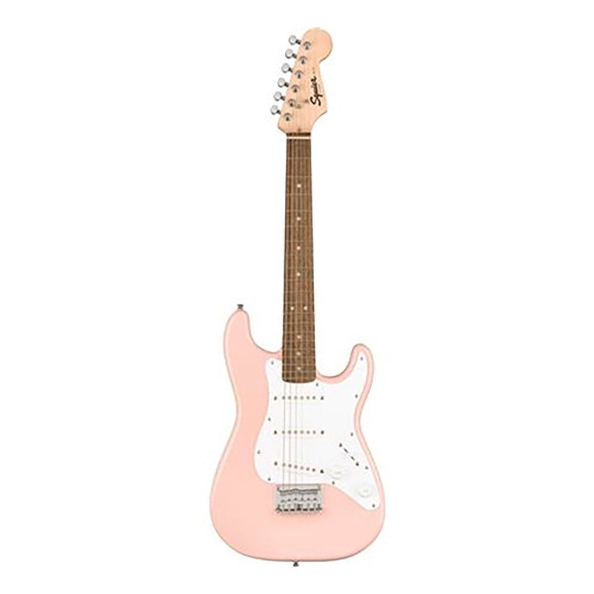 Squier Mini Strat Electric Guitar- Shell Pink with Laurel Fingerboard
