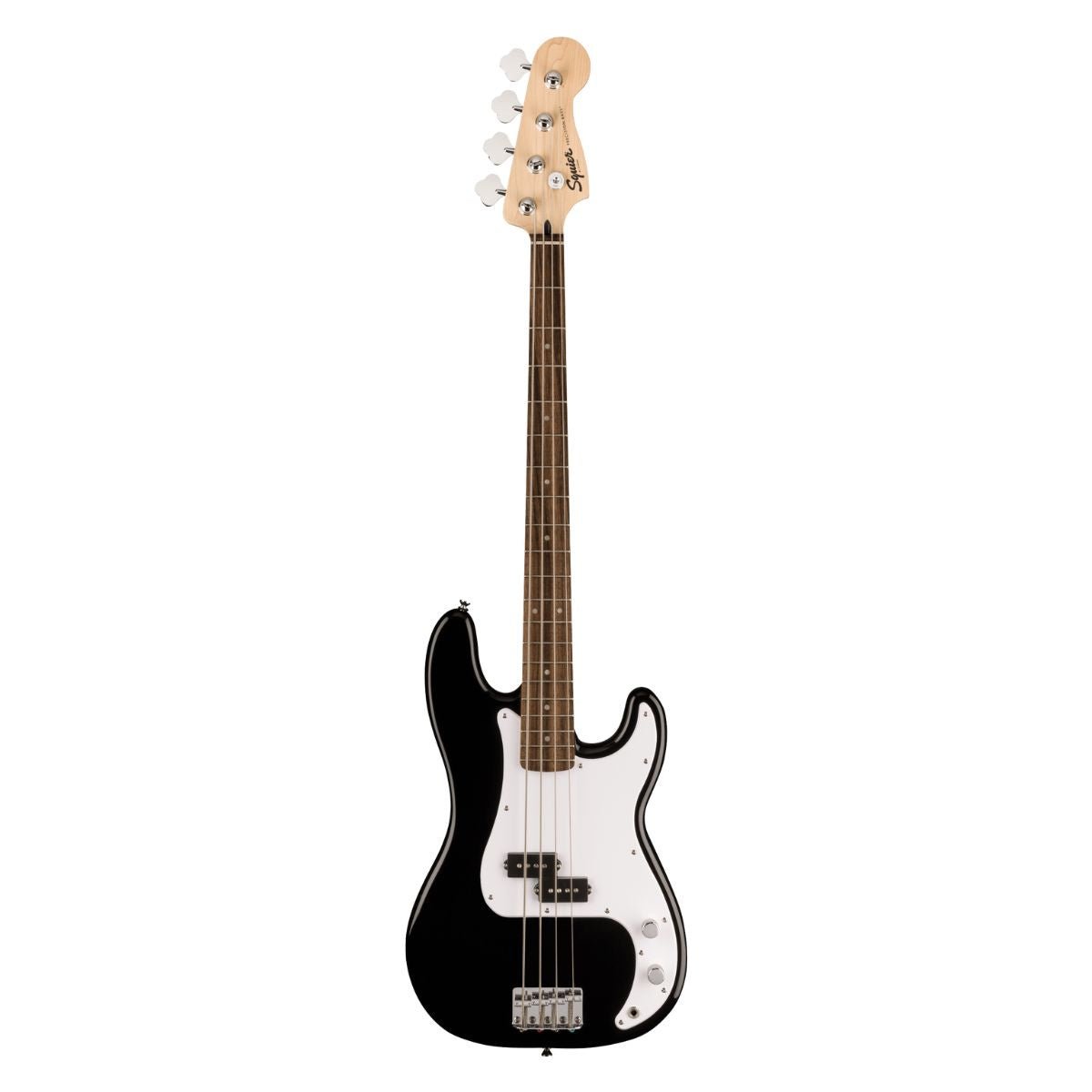 Squier Sonic Precision Bass, Laurel Fingerboard, White Pickguard - Black