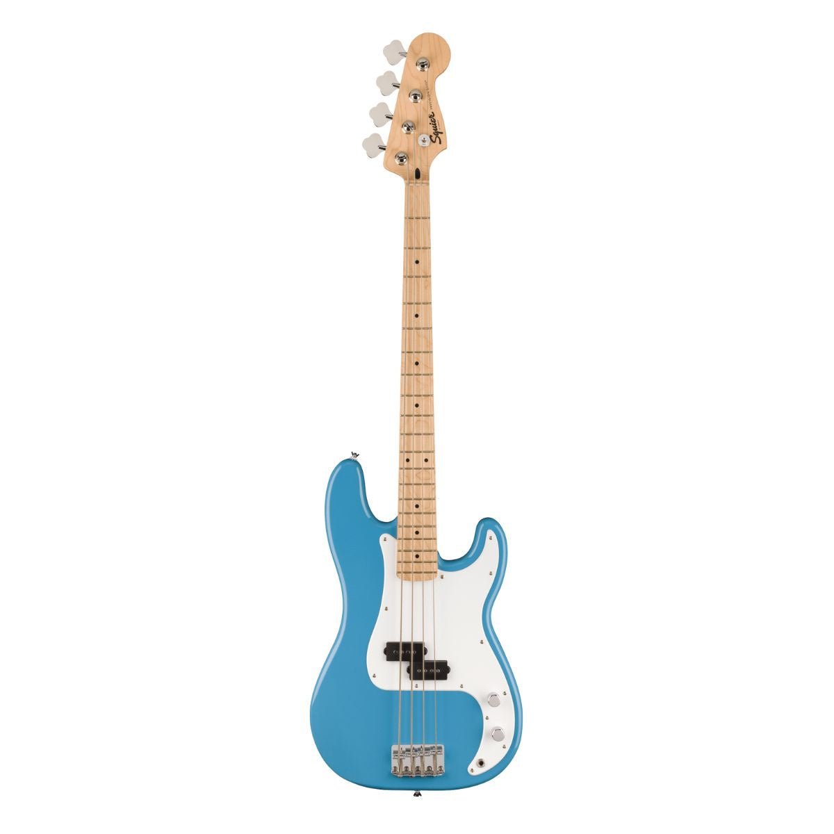 Squier Sonic Precision Bass, Maple Fingerboard, White Pickguard - California Blue