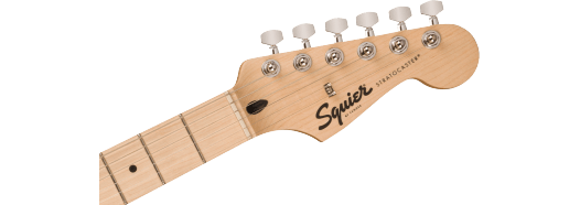 Squier Sonic Stratocaster HSS, Maple Fingerboard, White Pickguard - Tahitian Coral