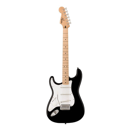 Squier Sonic Stratocaster Left-Handed, Maple Fingerboard, White Pickguard - Black