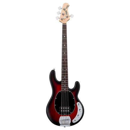 Sterling by Music Man StingRay Ray4 Bass Guitar -Ruby Red Burst Satin