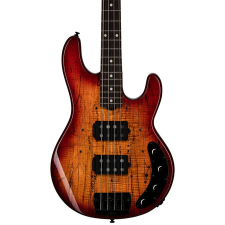 StingRay RAY34 Maple Top Bass in Blood Orange Burst