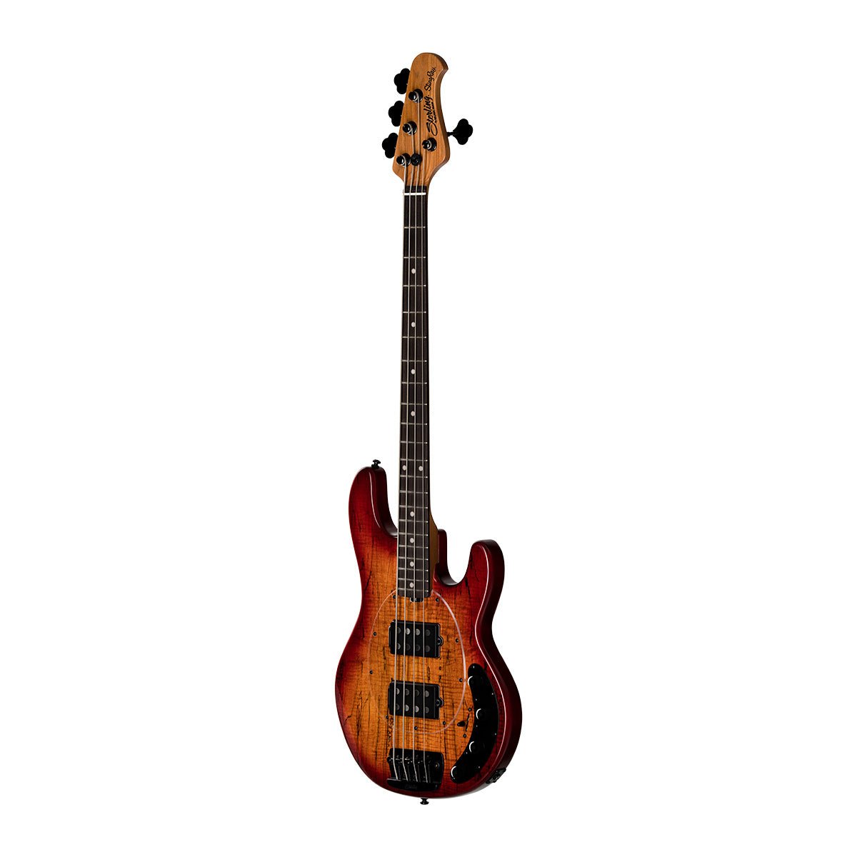 StingRay RAY34 Maple Top Bass in Blood Orange Burst