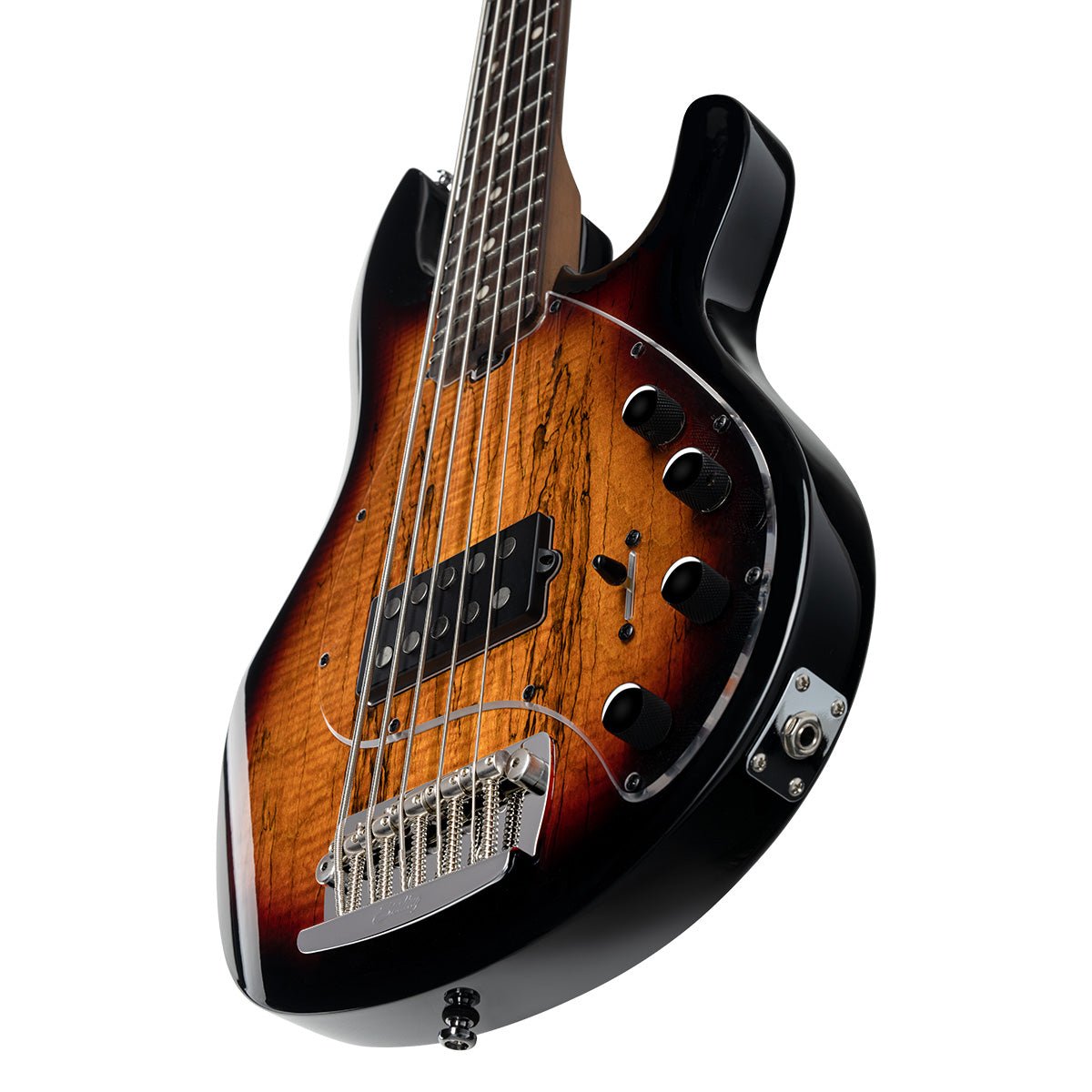 Sterling by Music Man StingRay RAY35 Maple Top 5-String Bass in 3 Tone Sunburst