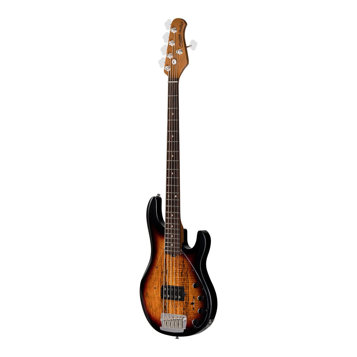 Sterling by Music Man StingRay RAY35 Maple Top 5-String Bass in 3 Tone Sunburst