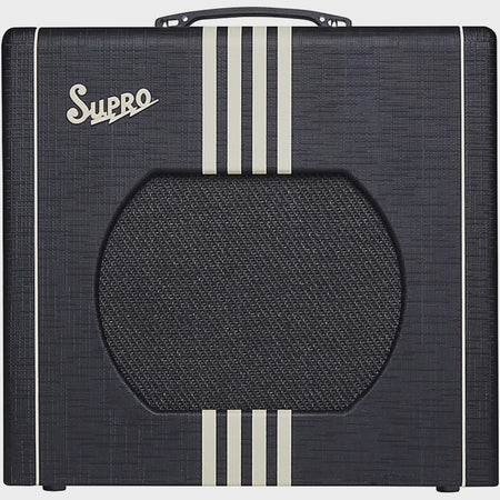 Supro Delta King 12 1x12-inch 15-watt Tube Combo Amp - Black and Cream