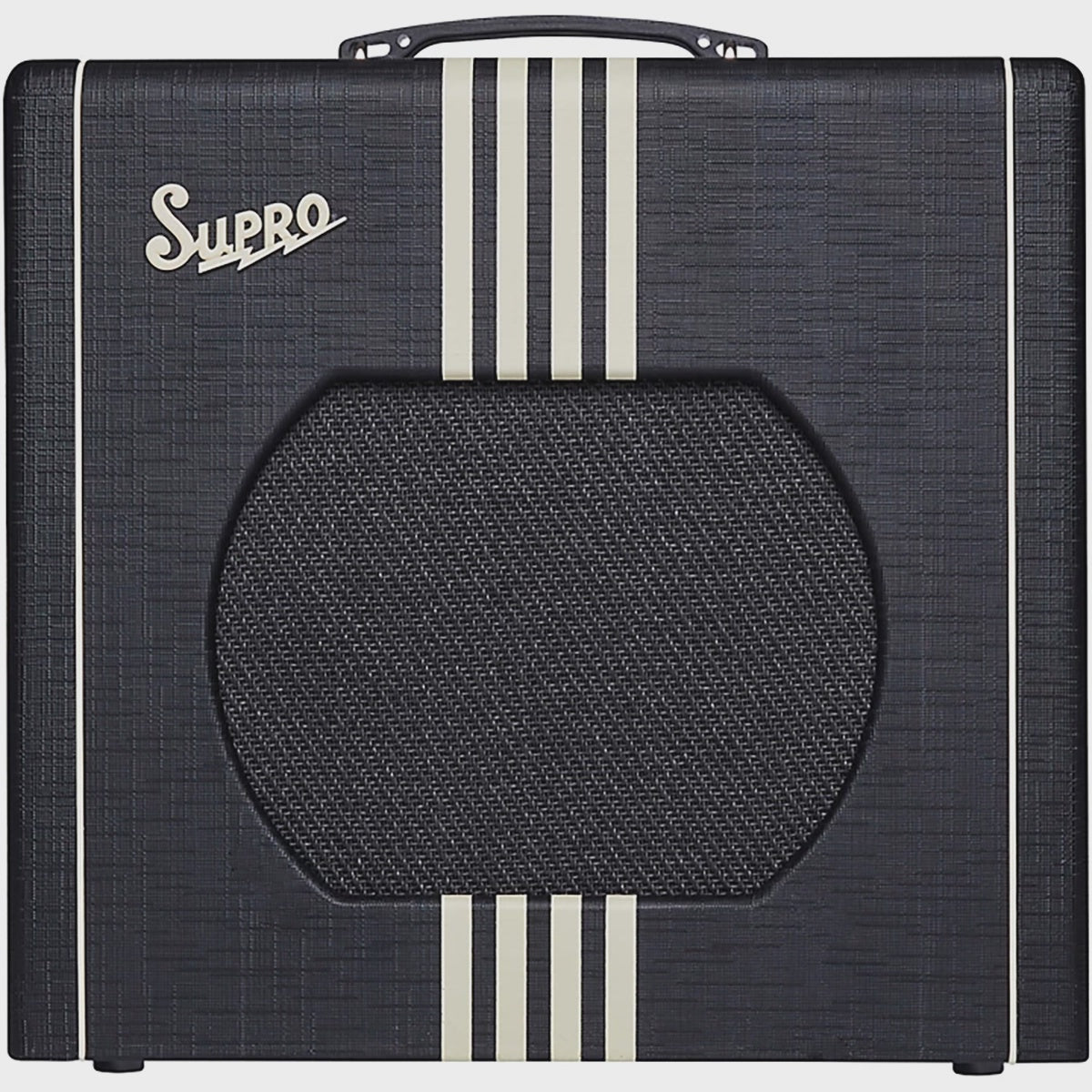 Supro Delta King 12 1x12-inch 15-watt Tube Combo Amp - Black and Cream