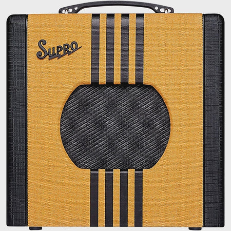 Supro Delta King 8 1x8-inch 1-watt Tube Combo Amp - Tweed and Black