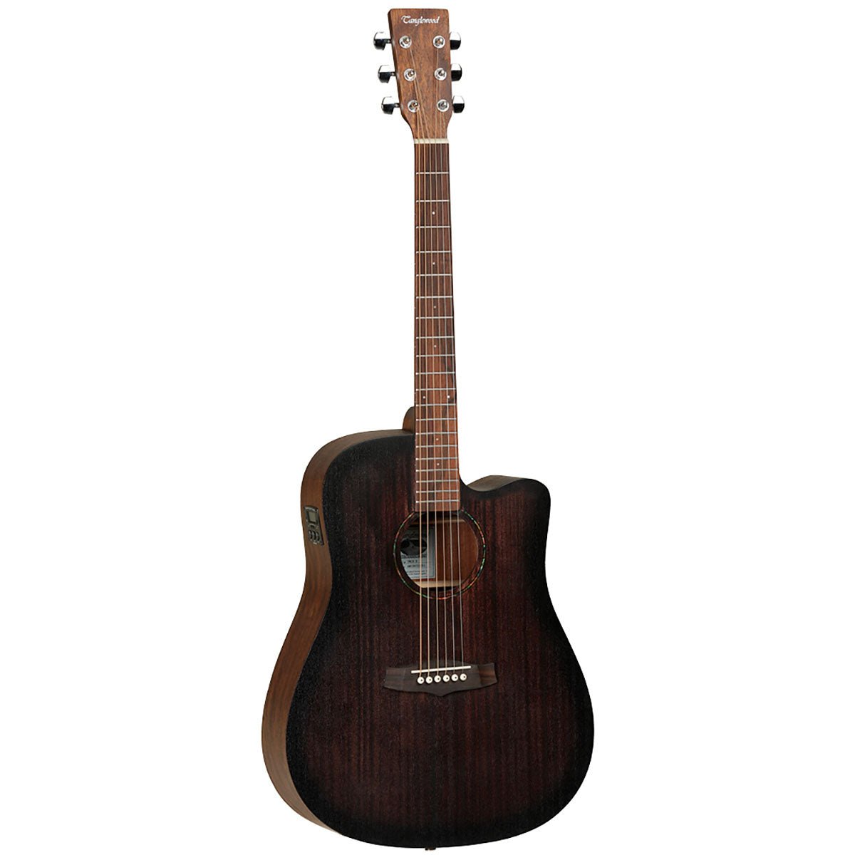 Tanglewood TWCRDCE Cutaway Acoustic Electric Guitar, Whiskey Barrel Burst Satin