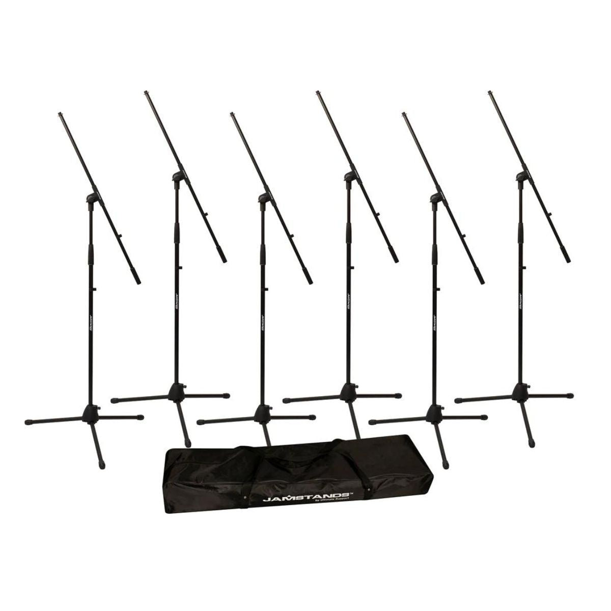 Ultimate Support JamStands JS-MCFB6PK 6-Pack Tripod Mic Stand Bundle