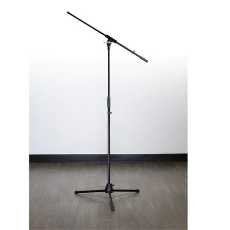 Ultimate Support JS-MCFB100C JamStands Series Tripod Mic Stand with Fixed-Length Boom and Blue Accent Bands