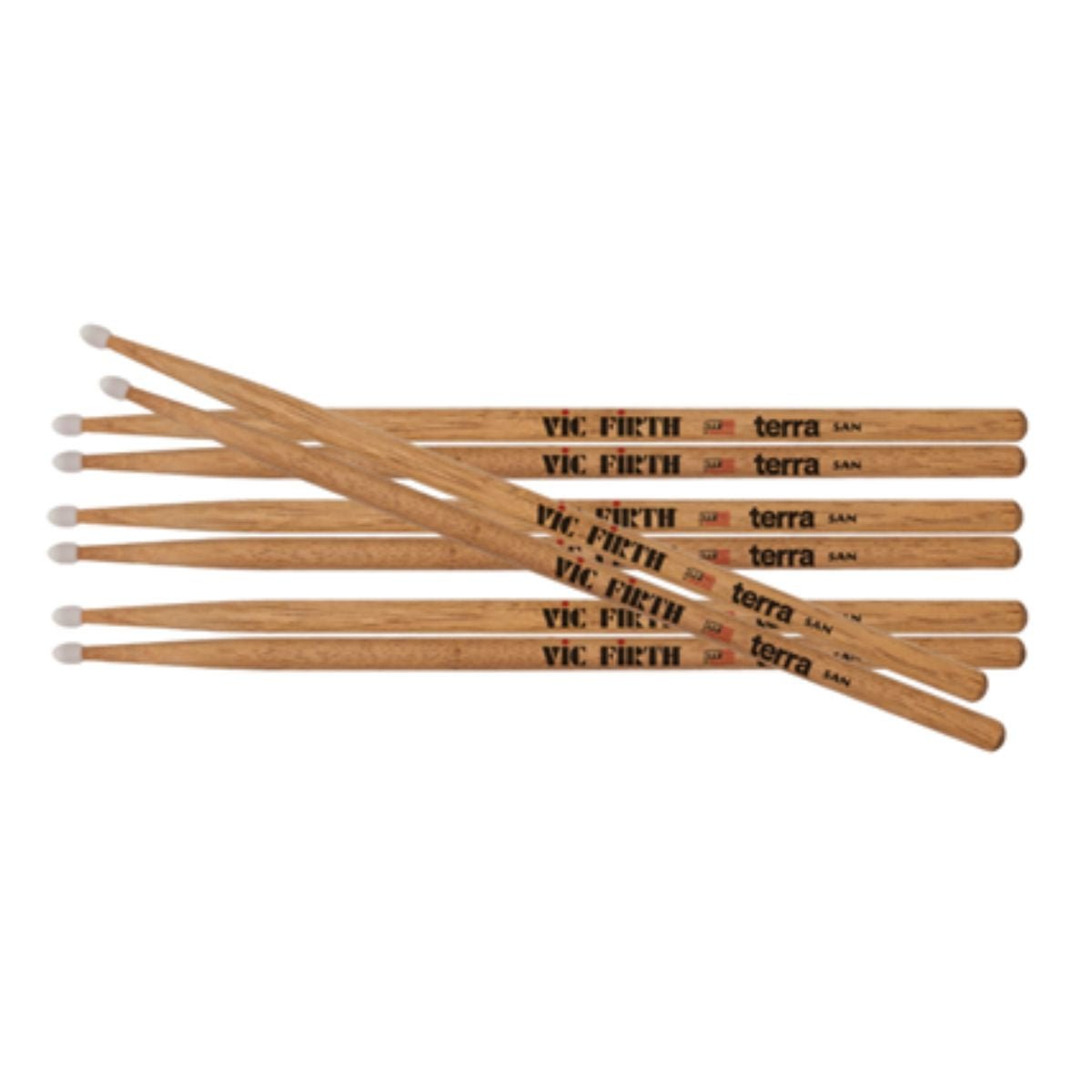 Vic Firth American Classic Terra Drumsticks - 5A, Nylon Tip (4-pack)