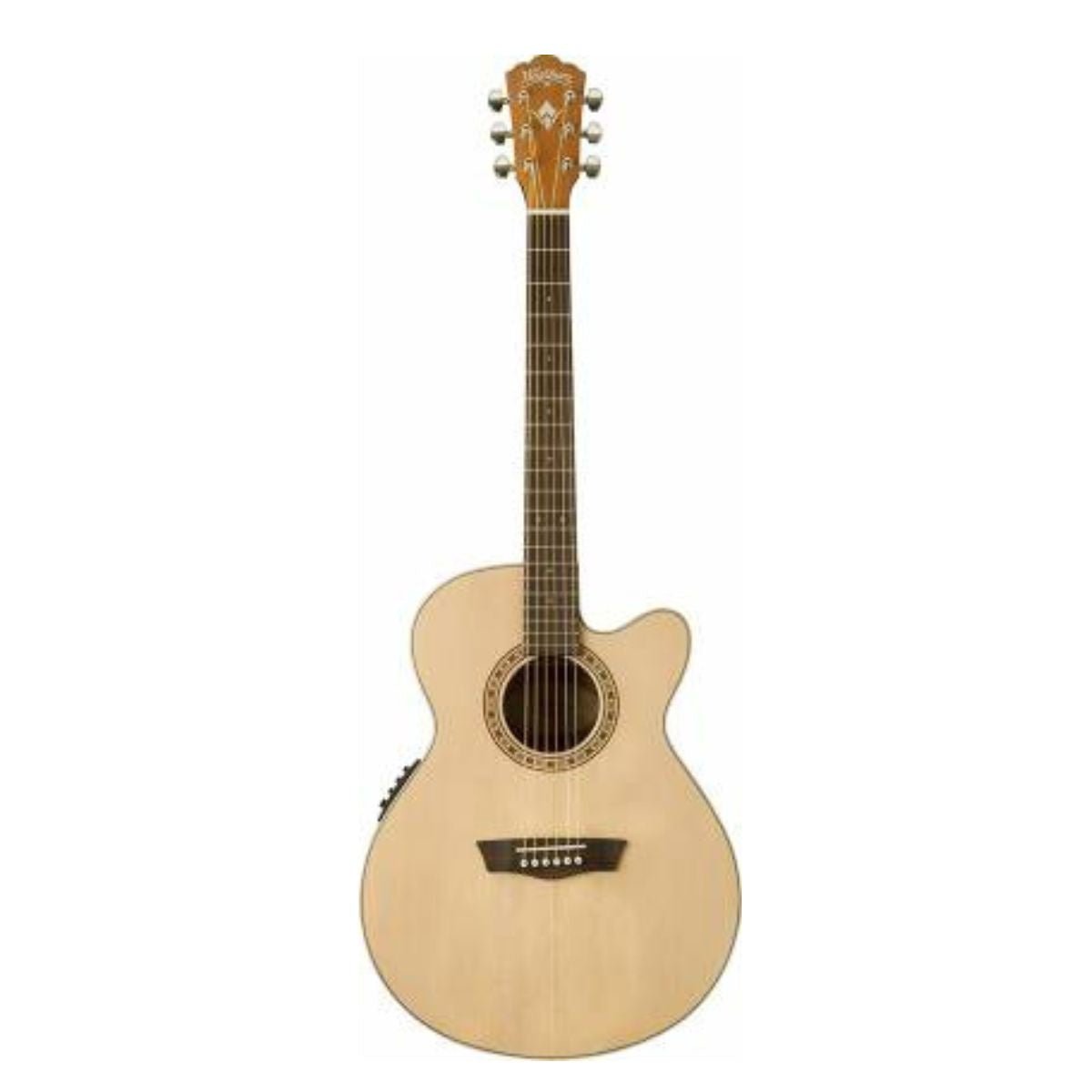 Washburn Harvest G7SCE Grand Auditorium Acoustic-Electric Guitar - Natural
