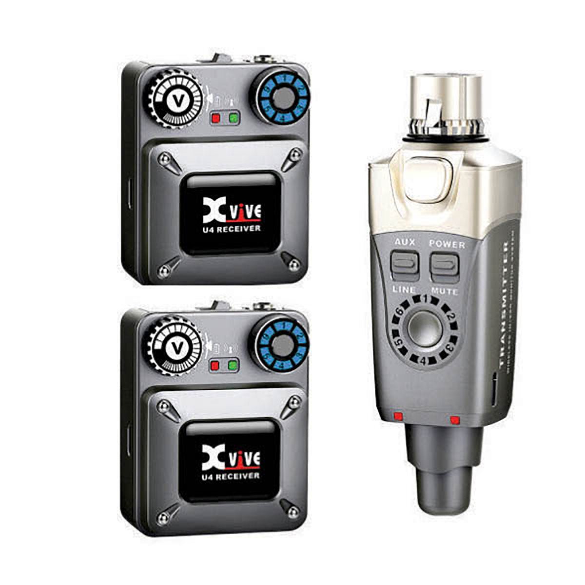 Xvive Audio U4R2 Wireless In-Ear Monitoring System (Pair)