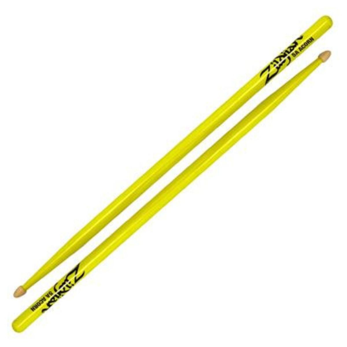 Zildjian Acorn Drumsticks - 5A - Neon Yellow
