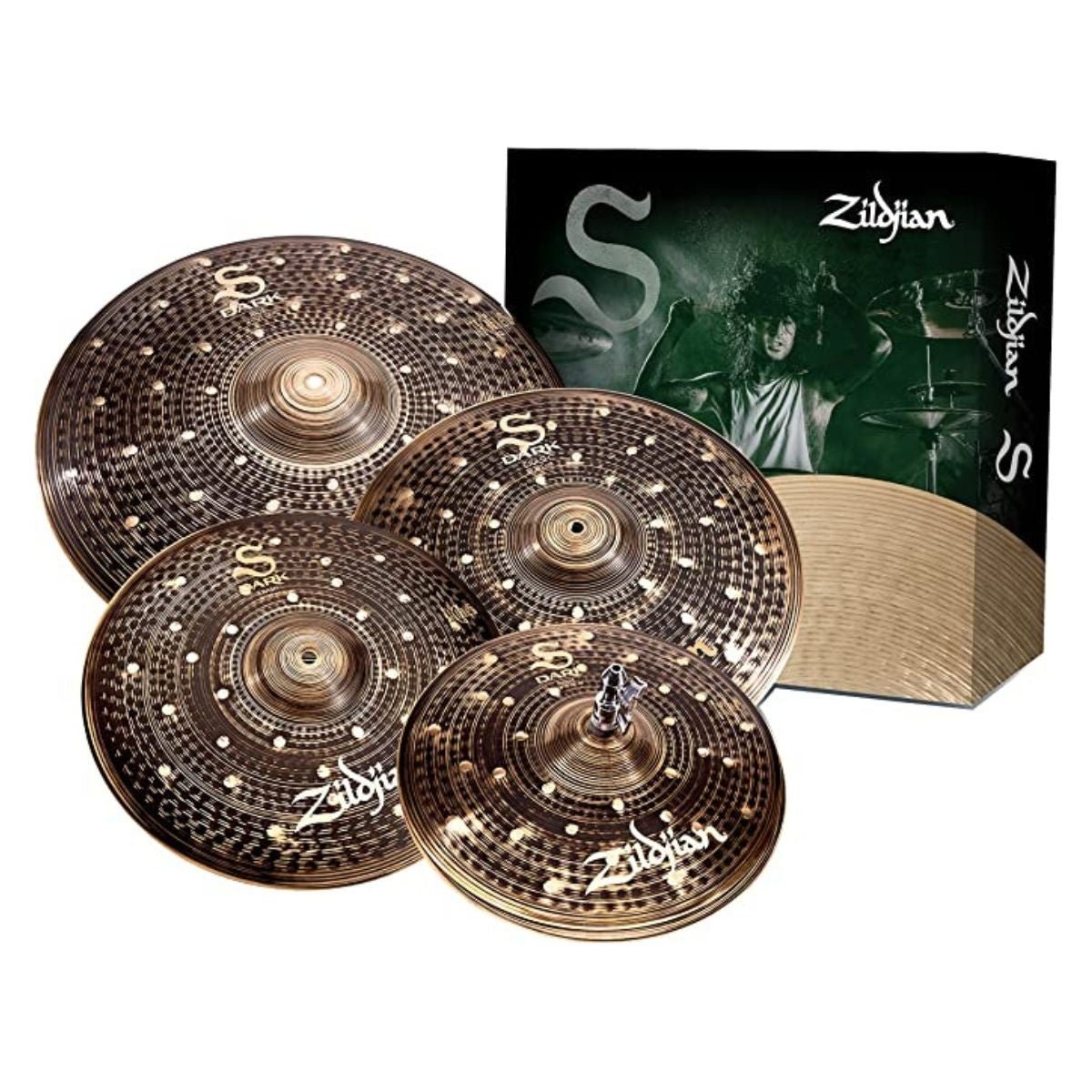 Zildjian S Dark 4-piece Cymbal Pack